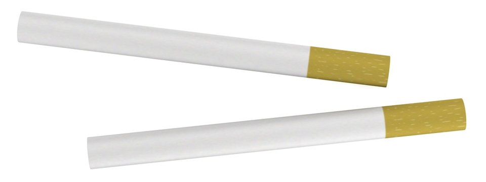 realistic 3d render of cigarettes