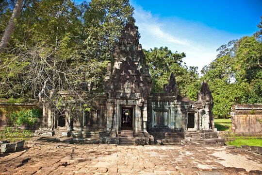 Entrance of Phimeanakas temple, Angkor Thom, Cambodia.