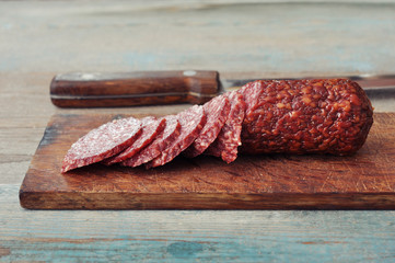 Sliced salami