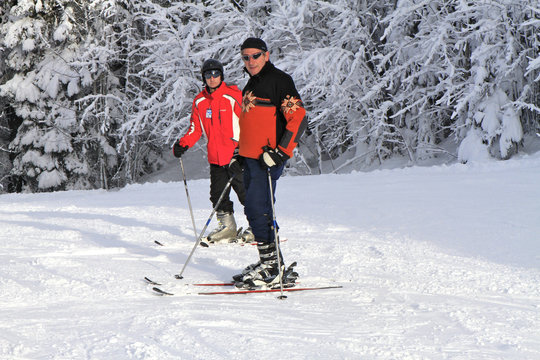 skieurs, Jura