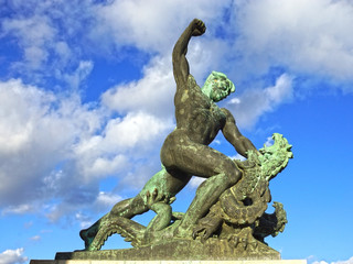 Obraz premium Freedom Monument on Gellert Hill, Budapest, Hungary