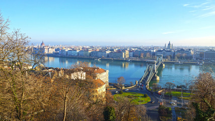 Chain Bridge in Budapest, Hungary