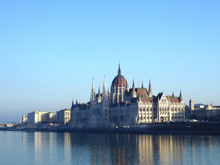 Obraz premium Parliament building in Budapest, Hungary