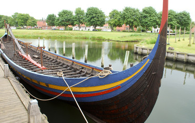 Replica of a viking ship