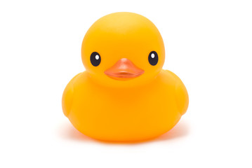 Yellow Bath Duck isolated on white