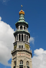 Fototapeta na wymiar Gorthic tower of historic building