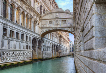 bridge of sighs ( ponte dei sospiri). Venice. Italy.