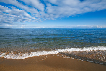 Issyk-Kul Mountain lake  in Kyrgyzstan