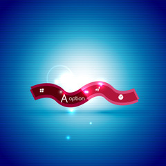 Colorful bright light shiny option banner