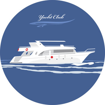 Yacht club. Icon for design