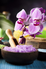 Obraz na płótnie Canvas Orchids,organic products, Spa 