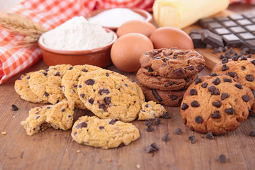 cookies and ingredients