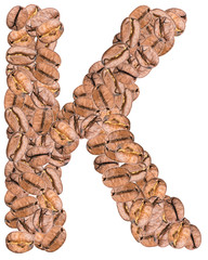 Coffee Alphabet Letter K