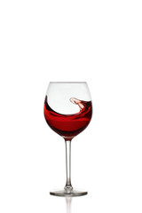 Fototapeta na wymiar Red Wine in Glas