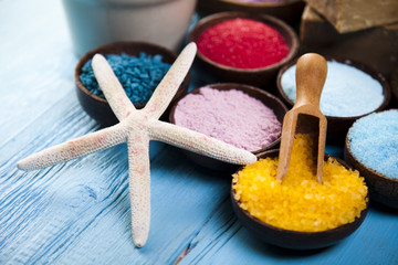 Natural bath salt, organic products, Spa