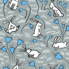 Seamless with rabbits © gollli