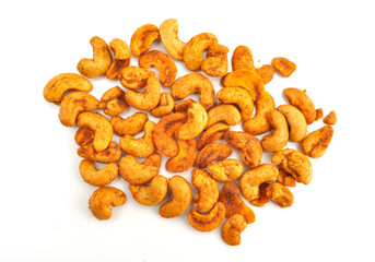 pikante Cashewkerne oder Nüsss mit Gewürzen