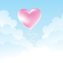 Obraz na płótnie Canvas Heart Balloon