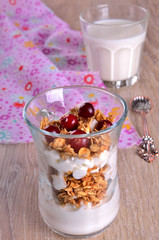 Cottage cheese and granola