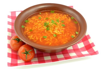 tomato soup with noodles