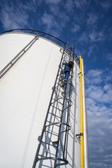 Worker at industrial plant