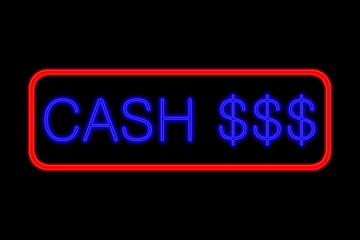 Neon Sign Cash