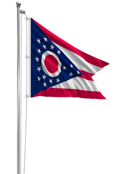 3D Ohio Flag