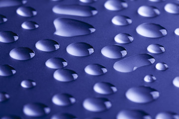 drops on the plastic