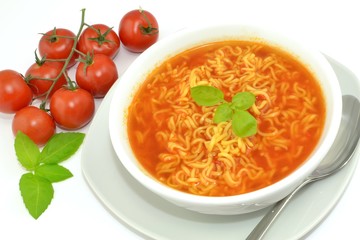 tomato soup with noodles