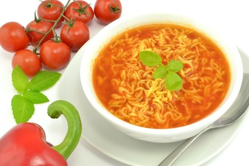 tomato soup with noodles