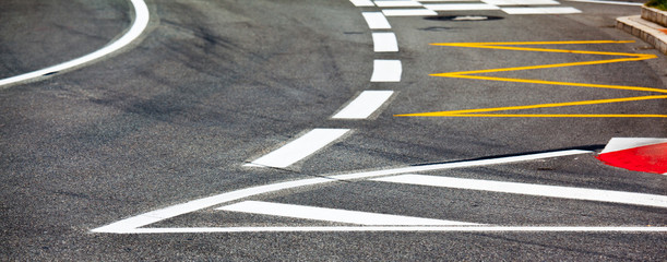 Car race asphalt