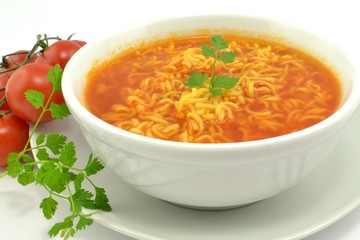tomato soup with noodles