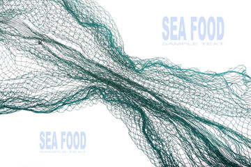 Fishing net with space for your text. - 60365378
