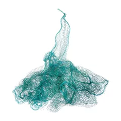 Selbstklebende Fototapeten Fischernetz auf weißem Hintergrund. © Kletr