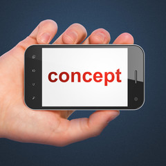 Advertising concept: Concept on smartphone