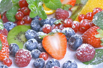 Assortment of fruits and berries