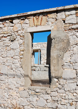 Ruine eines alten Steinhauses