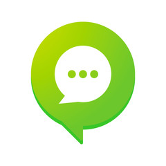 Comic balloon with an icon