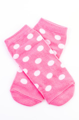 Pink polka sock