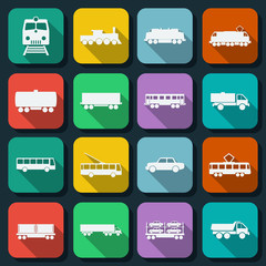 Flat web icons vector set 9