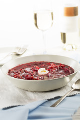 Borscht on Table