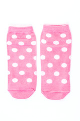 Pink polka sock