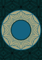 mandala frame vector