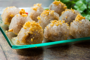 Sago pork, Thai Dessert and Appetizer