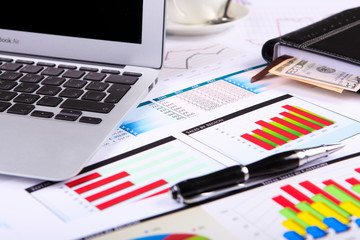 Financial papers on the table