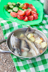 Soup made from fresh fish