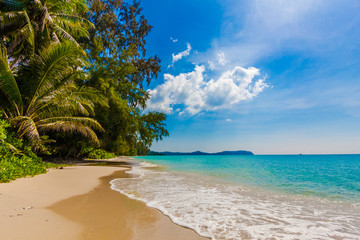 tropical beach in Thailand.