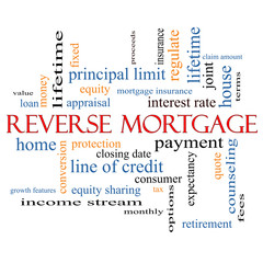 Reverse Mortgage Word Cloud Concept
