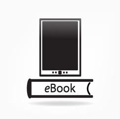 electronic book concept - vector illustration