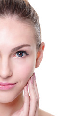 Obraz premium woman with beauty face and perfect skin